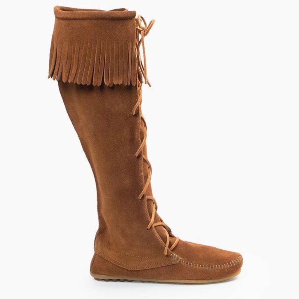 Minnetonka Women's 1429 Front Lace Knee-High Boot